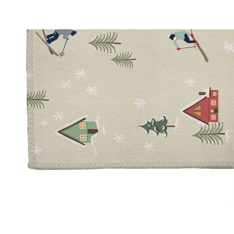 Tapis de bureau léger antidérapant Downhill, Beige, L 36 po x P 60 po