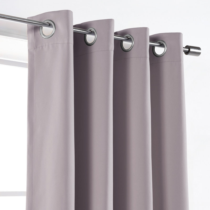 Schaeffer Blackout Sliding Panel Pair, 52" W x 84" L, Clay