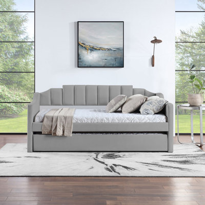 Milliord Upholstered Daybed with Trundle