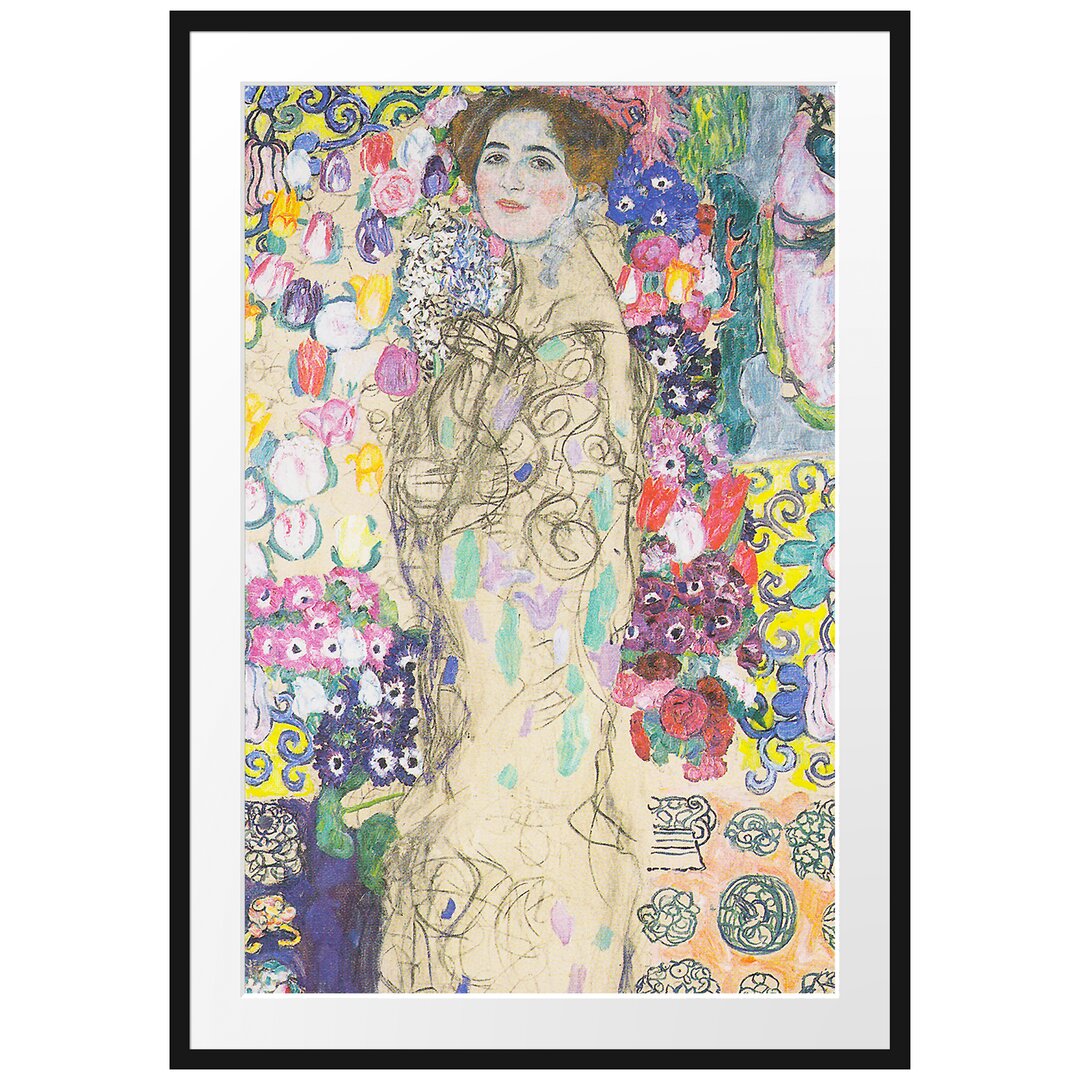 Gerahmter Kunstdruck Ria Munk III von Gustav Klimt