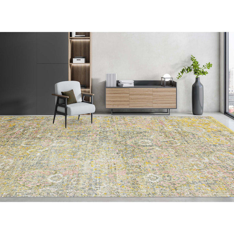 Floral Area Rug, Rectangle 10' x 14'