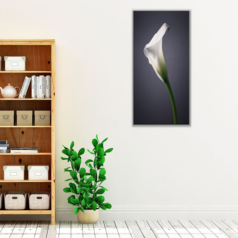Calla Lilies 2 - reproduction d'art sur toile, H 60 po x l 30 po