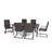 Kechia Rectangular 6 - Person 78" Long Dining Set