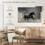 Cheval frison noir au galop-2140166691-2140166693