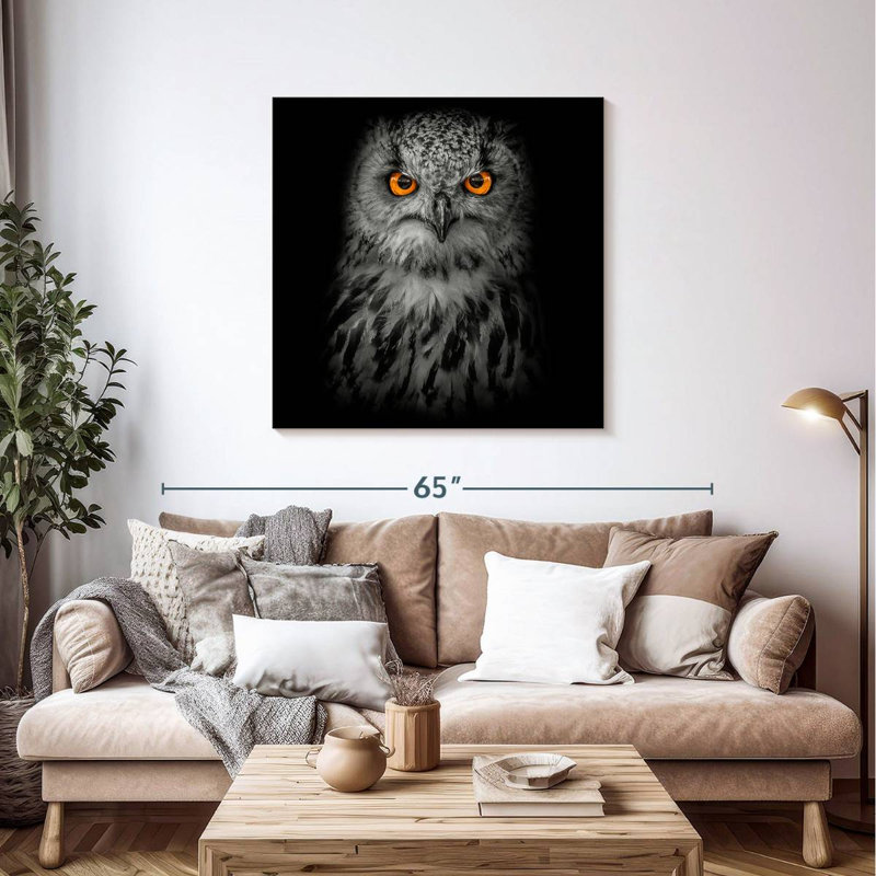 Brampt Intense Eagle Owl, 39" H x 39" W
