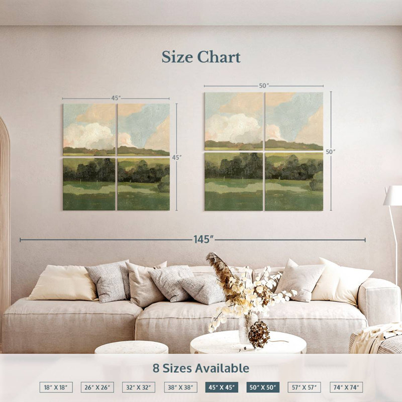 Alvord Ochre Evening II, 45'' H x 45'' W