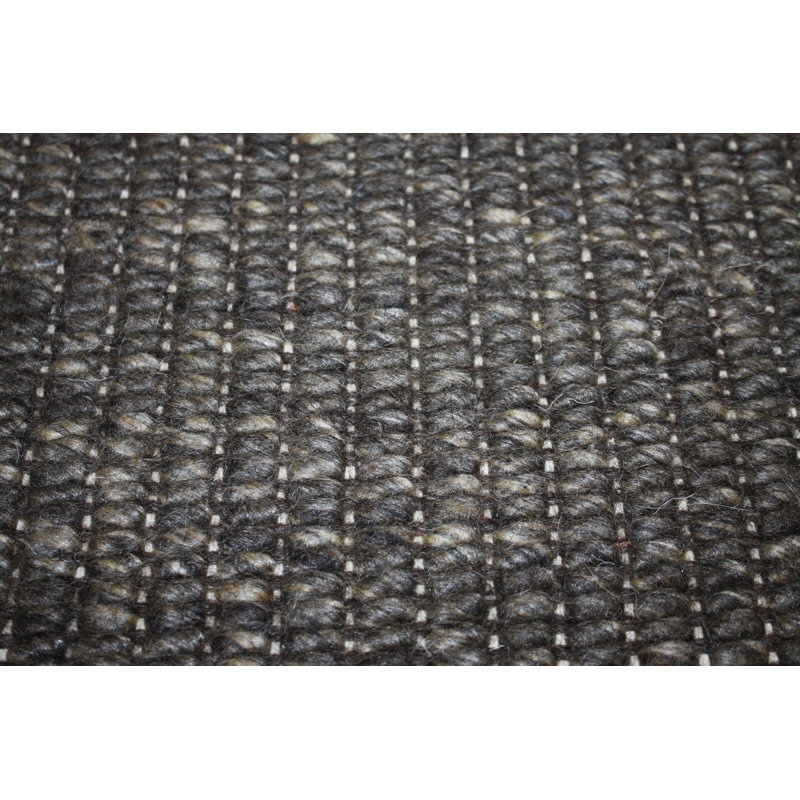 Stets Hand Woven Wool Mocha Indoor Rug, Rectangle 170 x 240cm