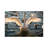 Iceland, Reykjavik, Tjornin. Backlit Whooper Swan With Wings Spread. by - Wrapped Canvas-1049254851