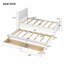 Lit plateforme simple avec lit gigogne et tiroirs, blanc-1507454946