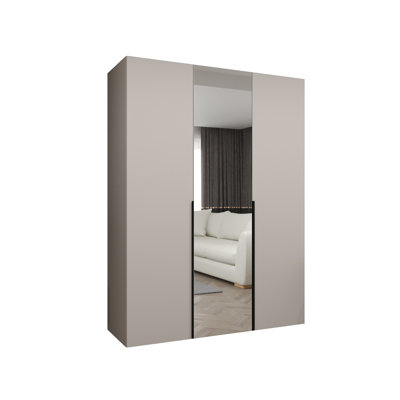 Wardrobe Cante 2, Mirror, Standard Doors