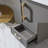 18'' Matte Black Mini Free-Standing Single Bathroom Vanity Set
