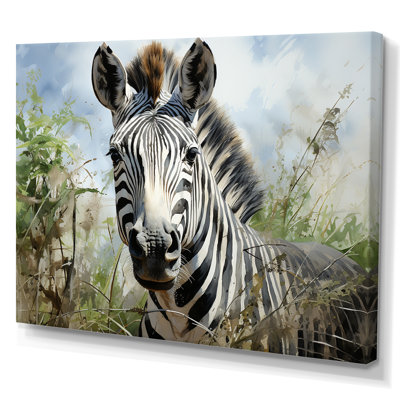 Zebra Stripes In Jungle - Zebra Wall Art