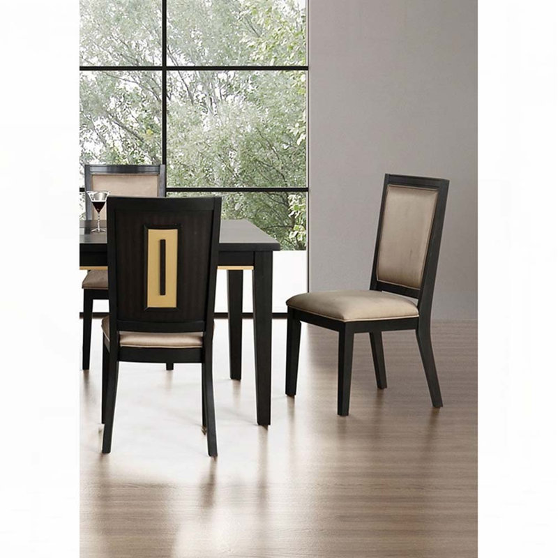 Wood Frame Upholstered Side Dining Chair