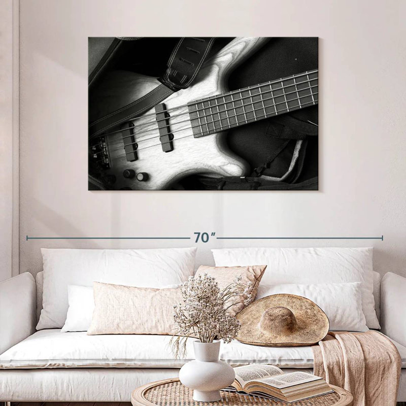 Abarca Monochromatic Bass Guitar, 30" H x 45" W