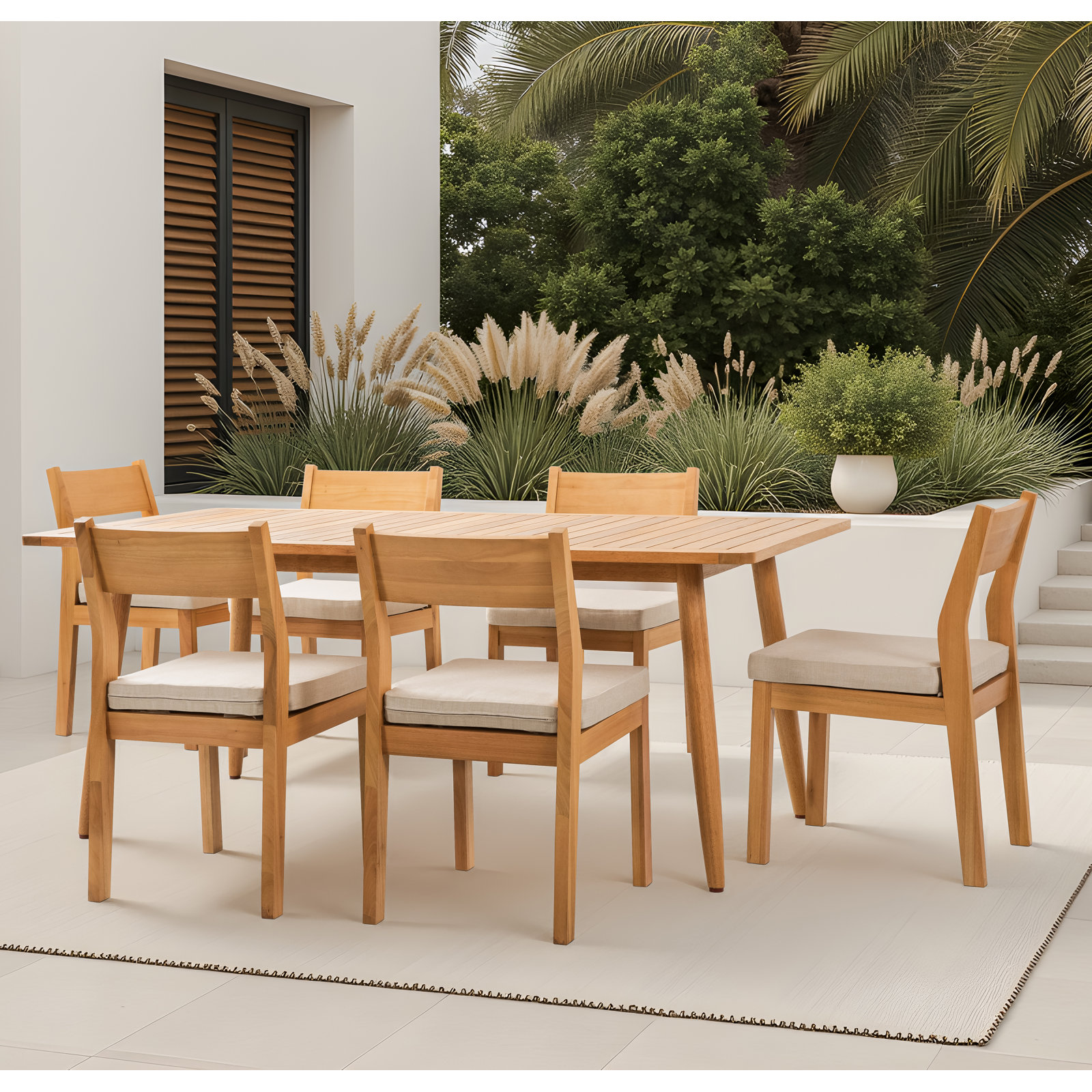 Eucalyptus Patio Side Chair
