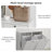 Tilted Laundry Hamper With Removable Basket, Hidden Laundry Hamper, Bathroom Laundry Hamper Storage Cabinet, Free-Standing Home Organizer, White