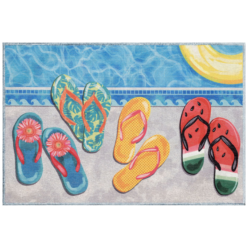 Tapis de cuisine antidérapant Charron, Rectangle 1 pi 11 po x 2 pi 11 po