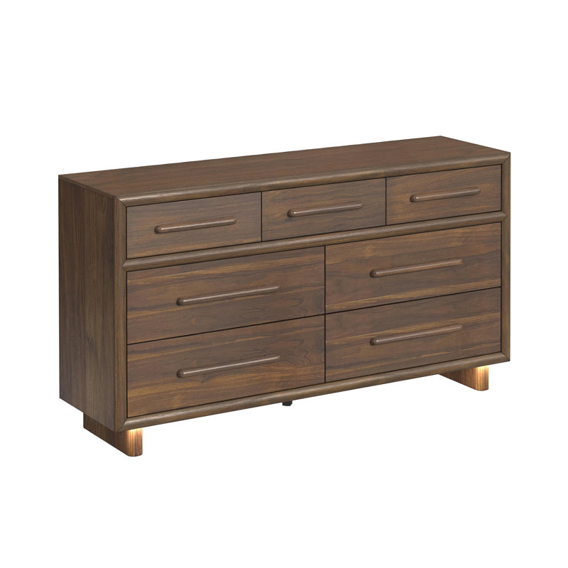 Commode Humnoke avec DEL en brun