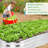 2pcs Raised Garden Bed Raised Planter Bed Galvanized Planter Box Outdoor Open-Ended Base for Vegetables Flowers Fruits - 4.5x2x1ft Silver