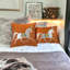 Housse de coussin réversible en coton à imprimé animal