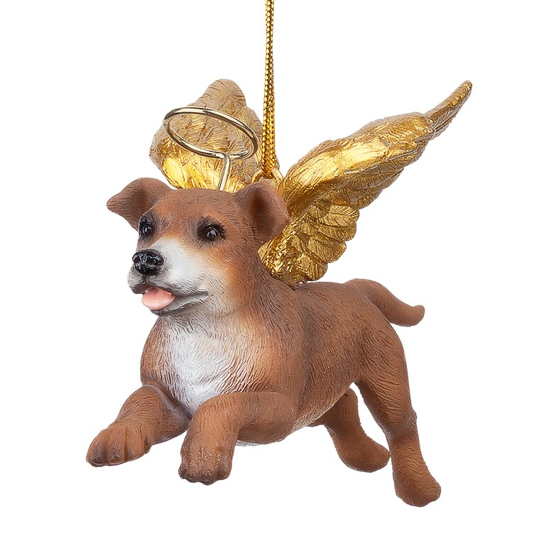 Design Toscano Honor the Pooch Pit Bull Holiday Dog Angel Ornament &  Reviews