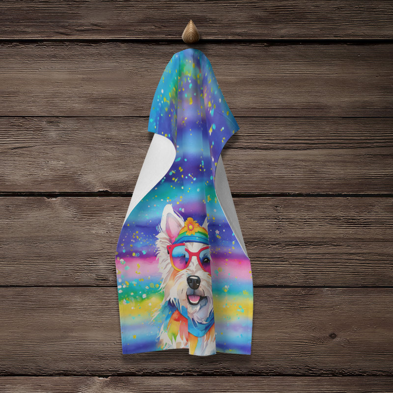 Serviette de cuisine Westie Hippie Dawg