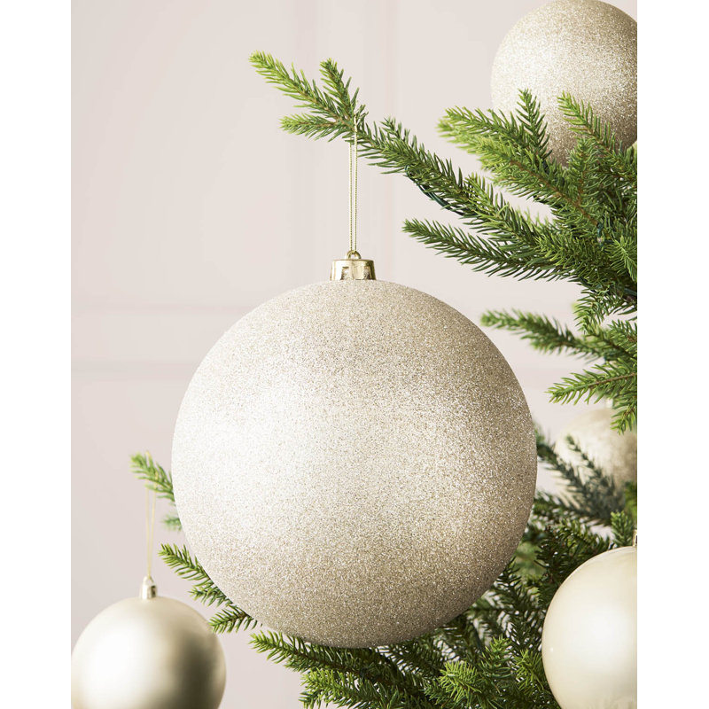 16cm Polystyrene Bauble, 21.8 cm H x 20 cm W x 20 cm D, Latte