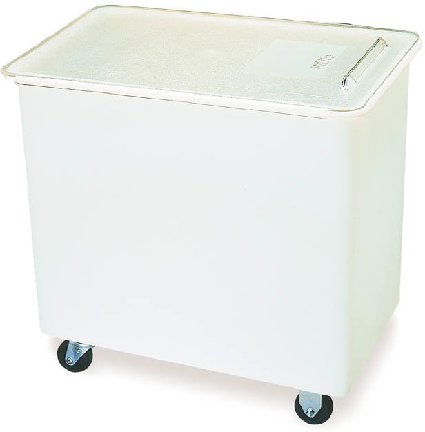 White BPA-Free Plastic Food Storage Jar with Metallic Lid