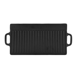 Cast Iron Grill & Griddle Pan