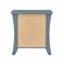 Table de chevet avec compartiment supérieur ouvert et 2 tiroirs, gris