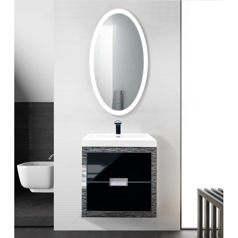 Nocera Flat Wall Mirror, 40" H x 22" W