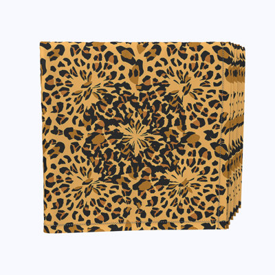 Polyester Animal Print Square Napkin