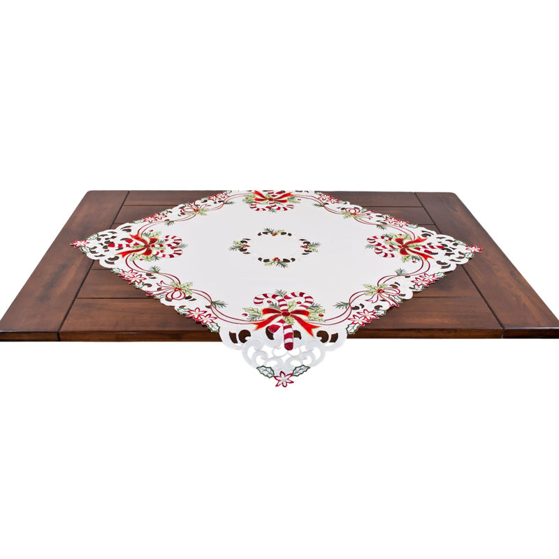 Plateau de table à feuilles de houx à motif de feuilles de houx de juillet Julus (carré de 33 po)