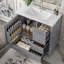 Meuble-lavabo 36 po avec lavabo en céramique-534666615
