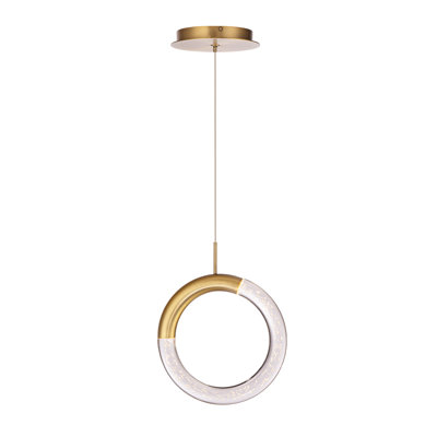 Luminaire suspendu géométrique 1 lumière Ringlet