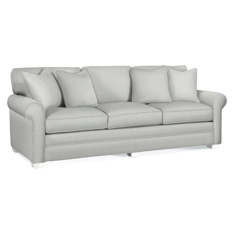 Bedford Upholstered 98'' Sofa, Frost White, Elite Chocolate; 0321-72