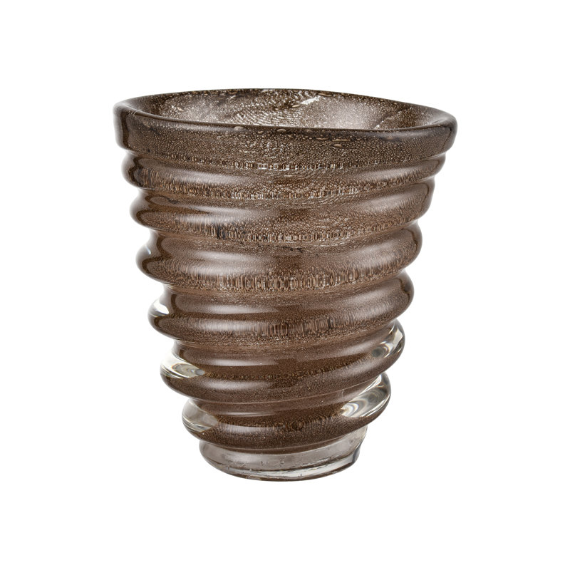 Vase Metcalf - Petit brun bullé, H 8 po x l 8 po x P 8 po