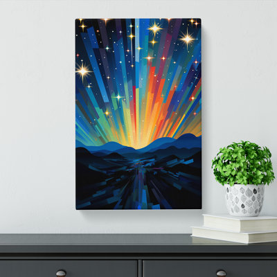 Shooting Star Orphism No.2 - Wrapped Canvas