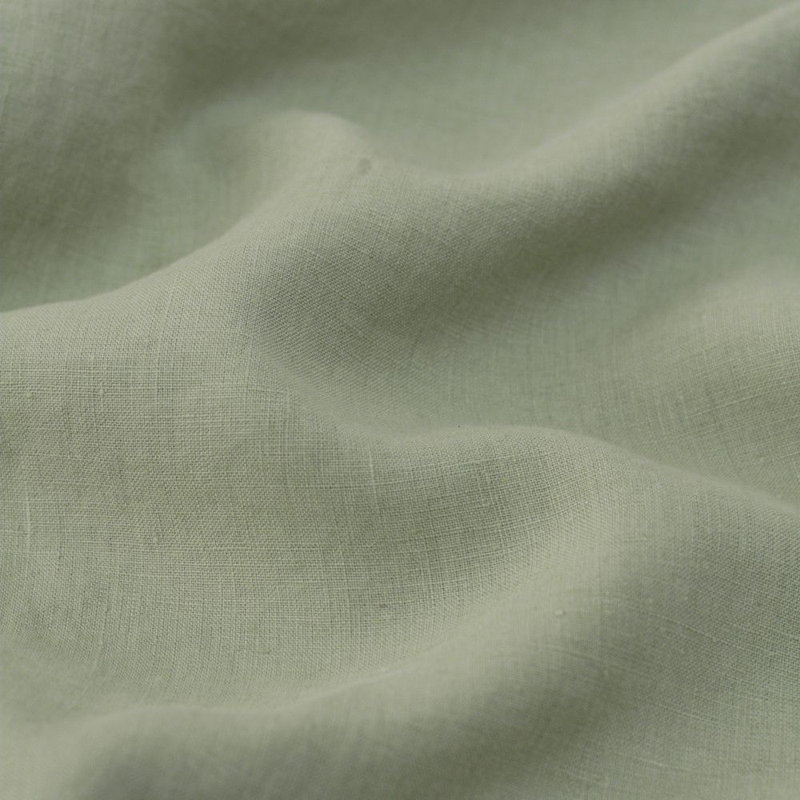 100% French Linen Sheet Set, Matcha, Twin Sheet Set with 1 Pillowcase