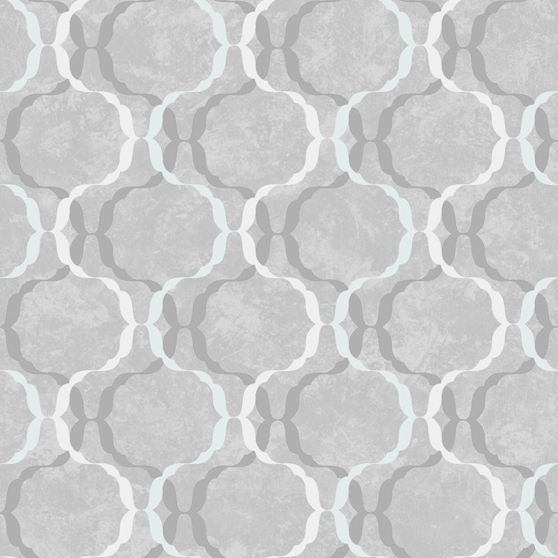 Bremen Nights Diamond 10m x 53cm Wallpaper Roll, Silver
