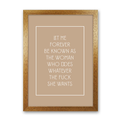 Let Me Forever Be Known 1 Piece Wall Art