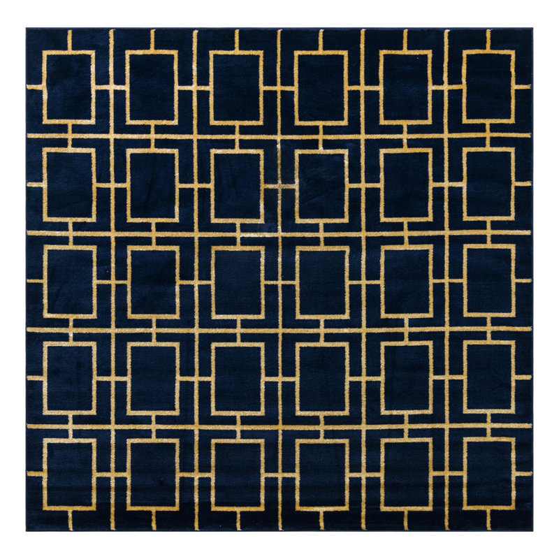 Corando Geometric Indoor Rug, Square 7'10"