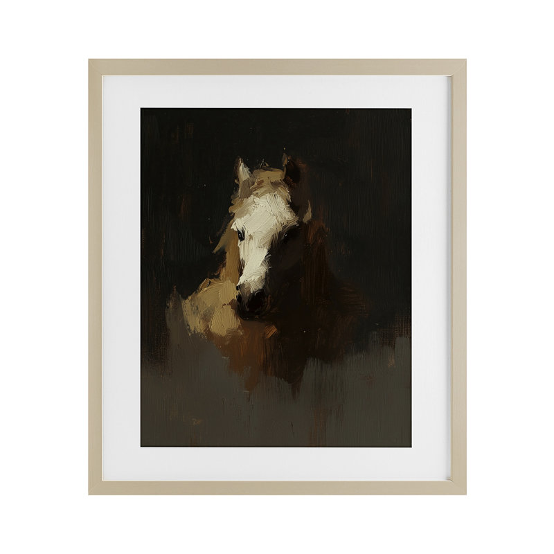 «Abstract Rider Horse Illusion», reproduction encadrée sous verre, conception de Svetlana Aleynikova, H 16 po x l 13 po