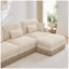Canapé modulaire ergonomique en chenille moderne