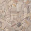 Fossil 10" Hexagon Tumbled Petrified Stone Mosaic Tile
