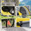 Remorque de vélo pour chien, poussette pour animaux avec roues pour chiens de taille moyenne, jaune