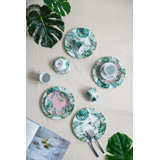 Wamego 16 Piece Porcelain China Dinnerware Set - Service for 4