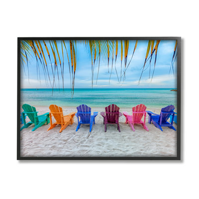 Pittoresque plage tropicale giclée, art mural texturé par Mary Lou