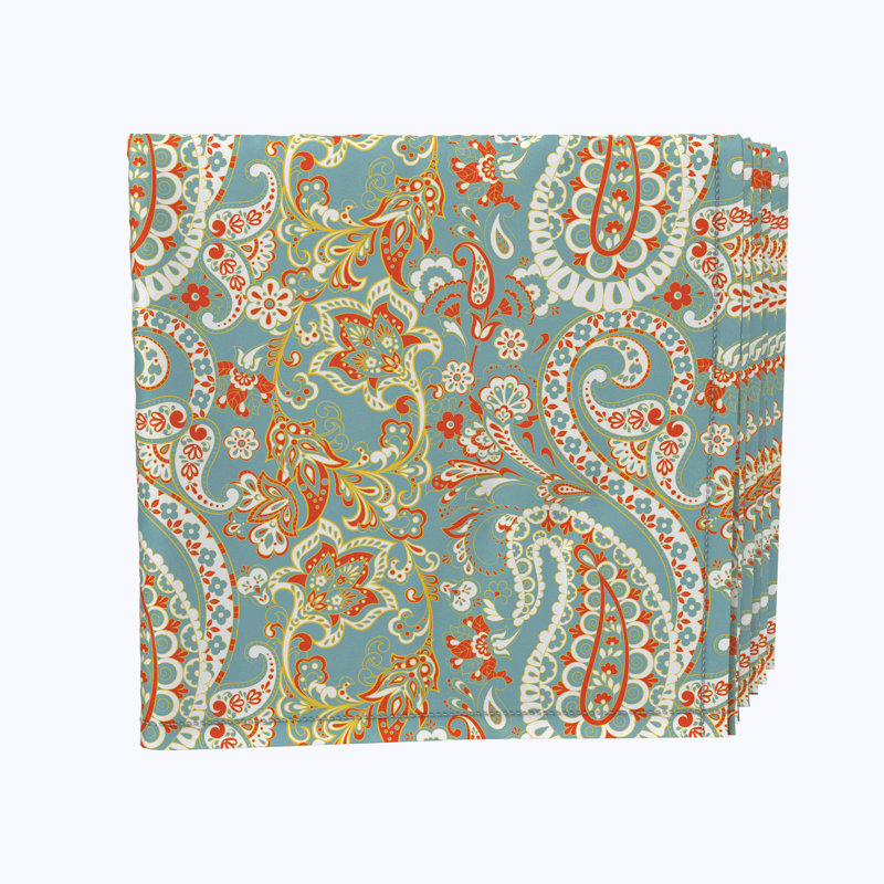 Polyester Paisley Square Napkin