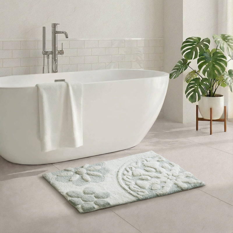 Tapis pour salle de bain Casablanca, Sauge